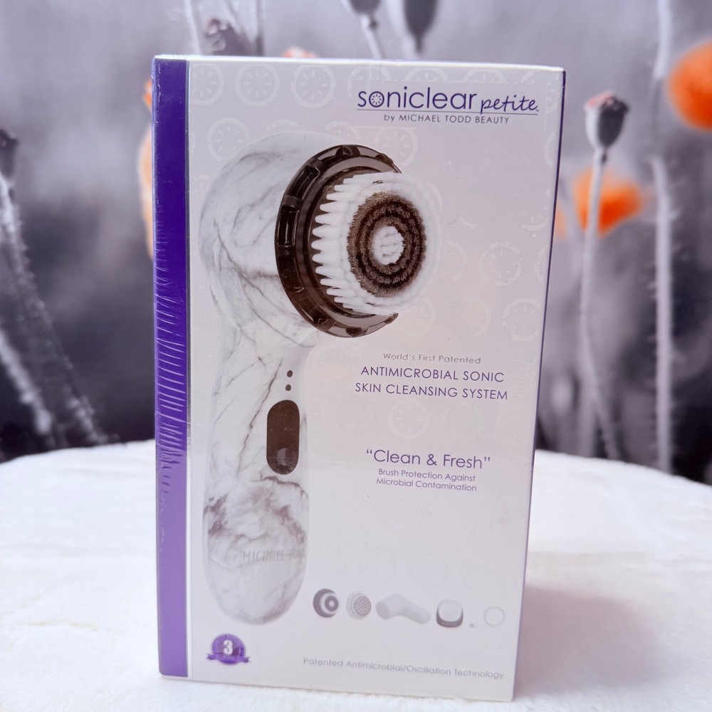 Michael Todd Soniclear Petite Skin Cleansing Tool White Marble New